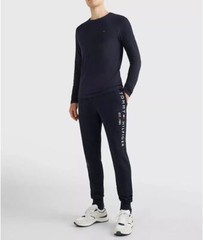Tommy Hilfiger Mens Stretch Cotton Jersey Slim Fit Solid Long Sleeve T-shirt Tee