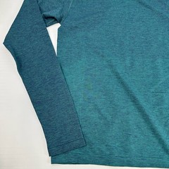 Lululemon Shirt Men Small Heather Teal Long Sleeve Train Work Party Run Gym Ex