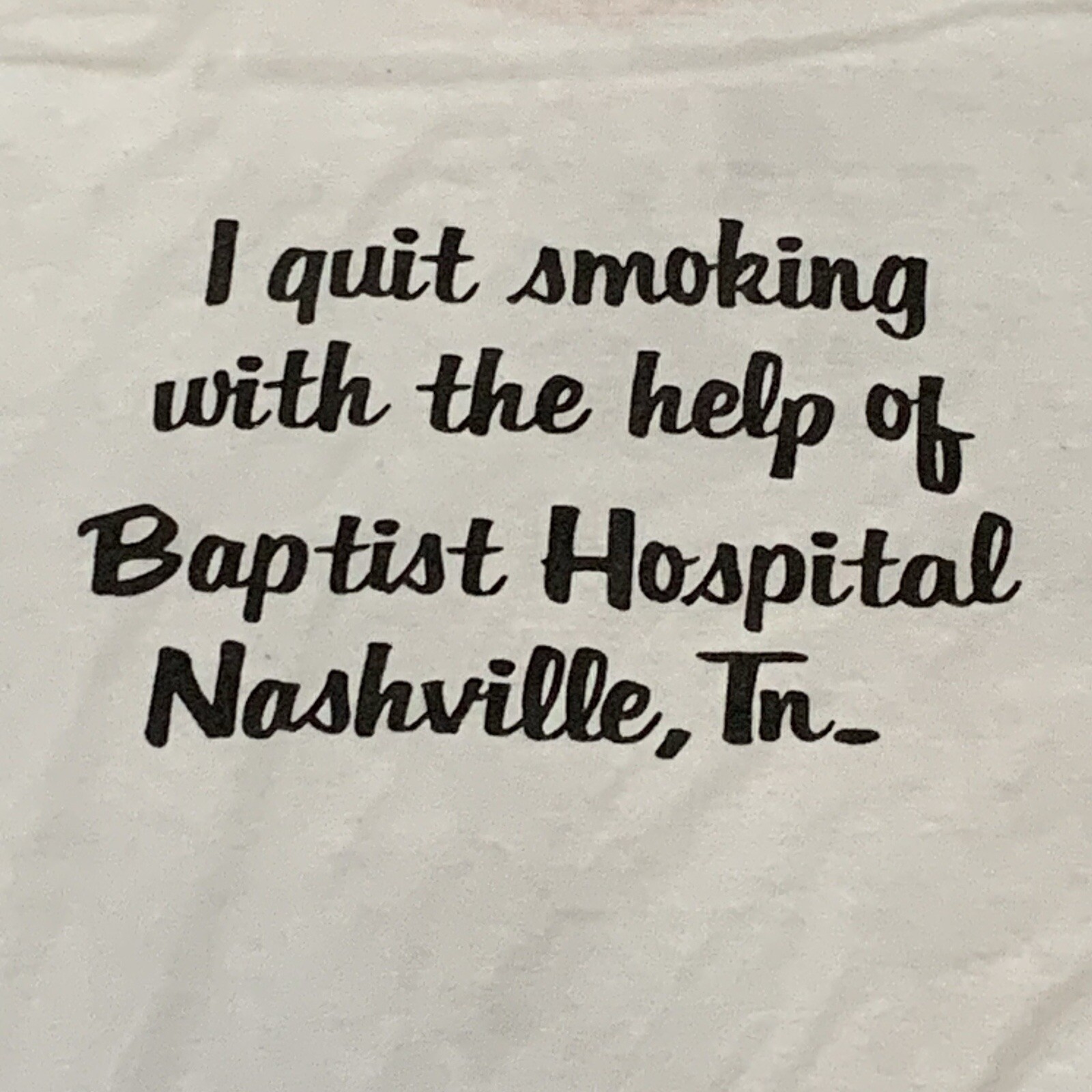 Hanes SMOKE BUSTERS Adult XL Short Sleeve Ringer Graphic T VTG 80s Poly Cotton gallery