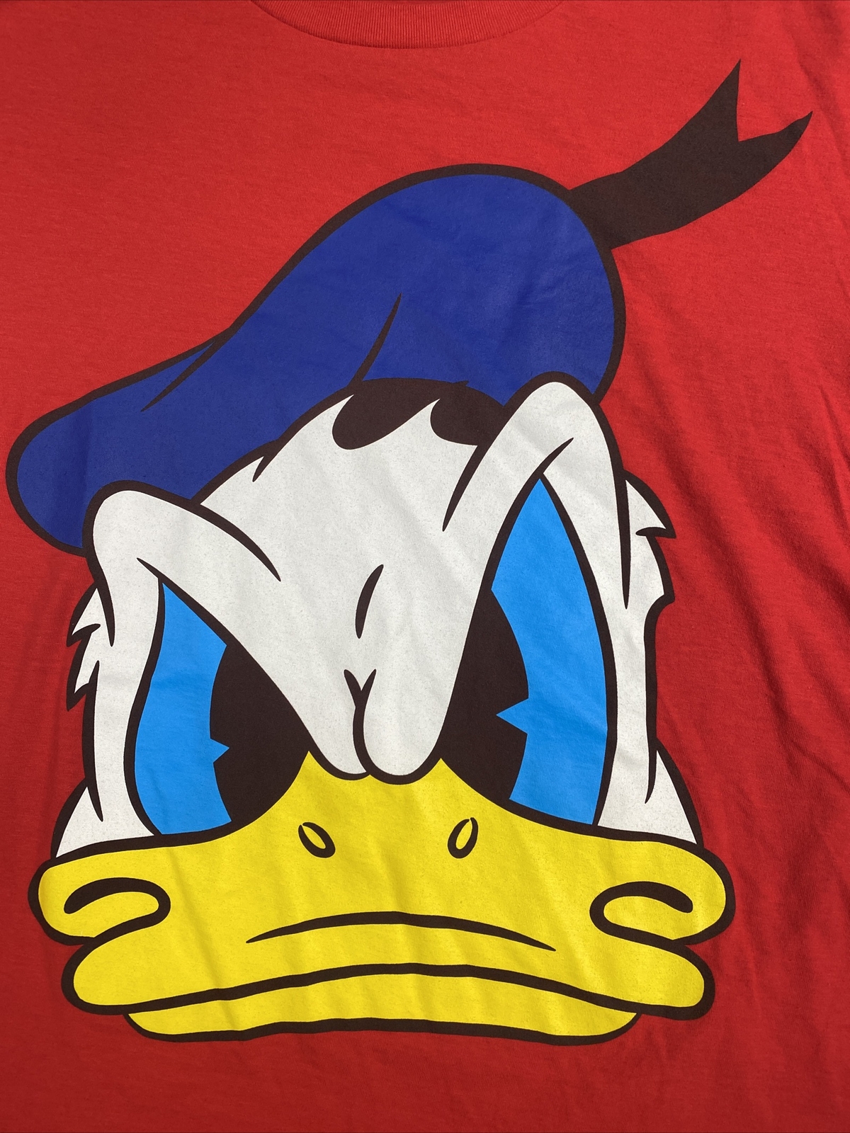 Mickey & Co Donald Duck Colorblock Tee Medium Short Sleeve Multicolor 90s Y2K gallery