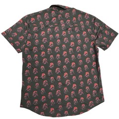 Star Wars RSVLTS Darth Vader AOP KUNUFLEX QR Button Shirt XL EUC