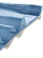 Men’s Classic Solid Plain Cotton Round Hem Scallop Essentials Tshirt S-2XL