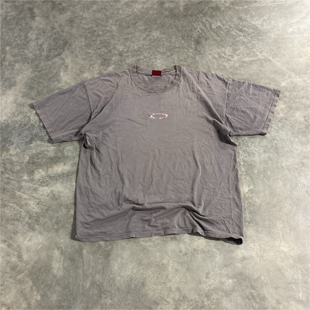 Oakley Software Men’s red camp short sleeve Graphic Logo T-Shirt, XL Regular