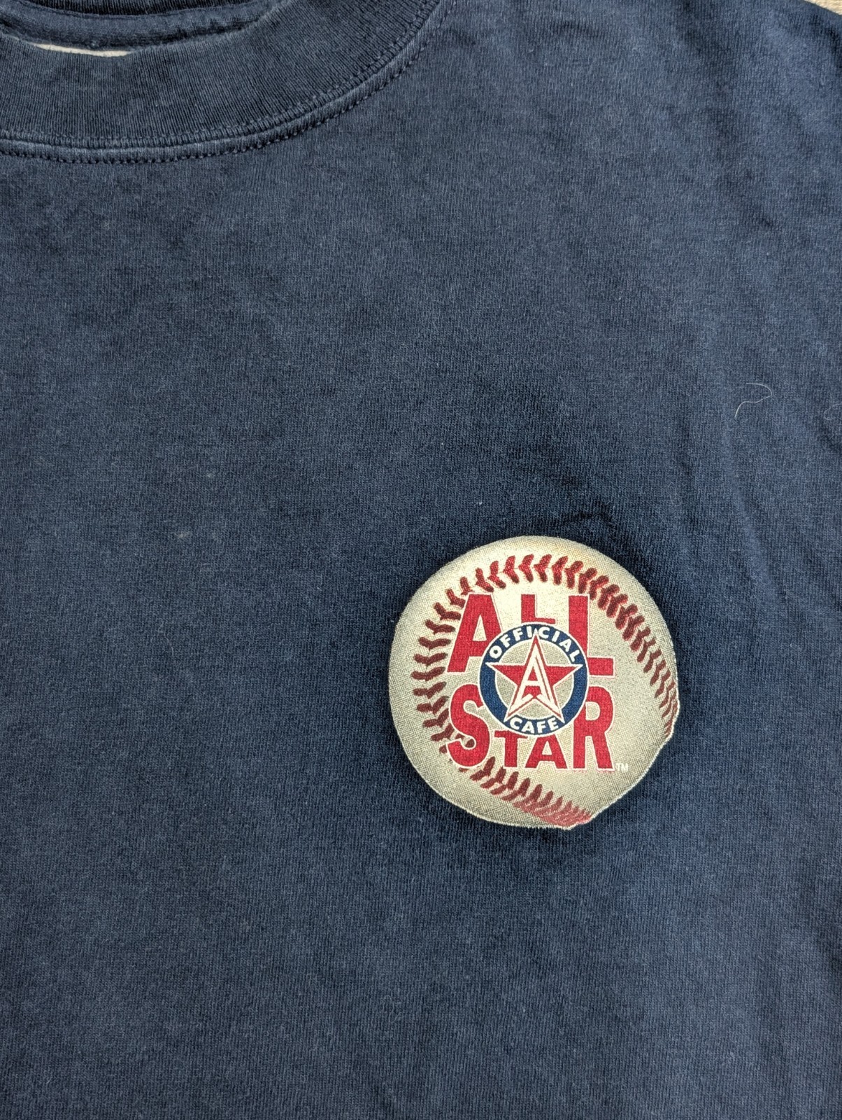 Vintage All Star Cafe Shirt Mens Small Baseball Graphic Print Made In Usa 90s gallery