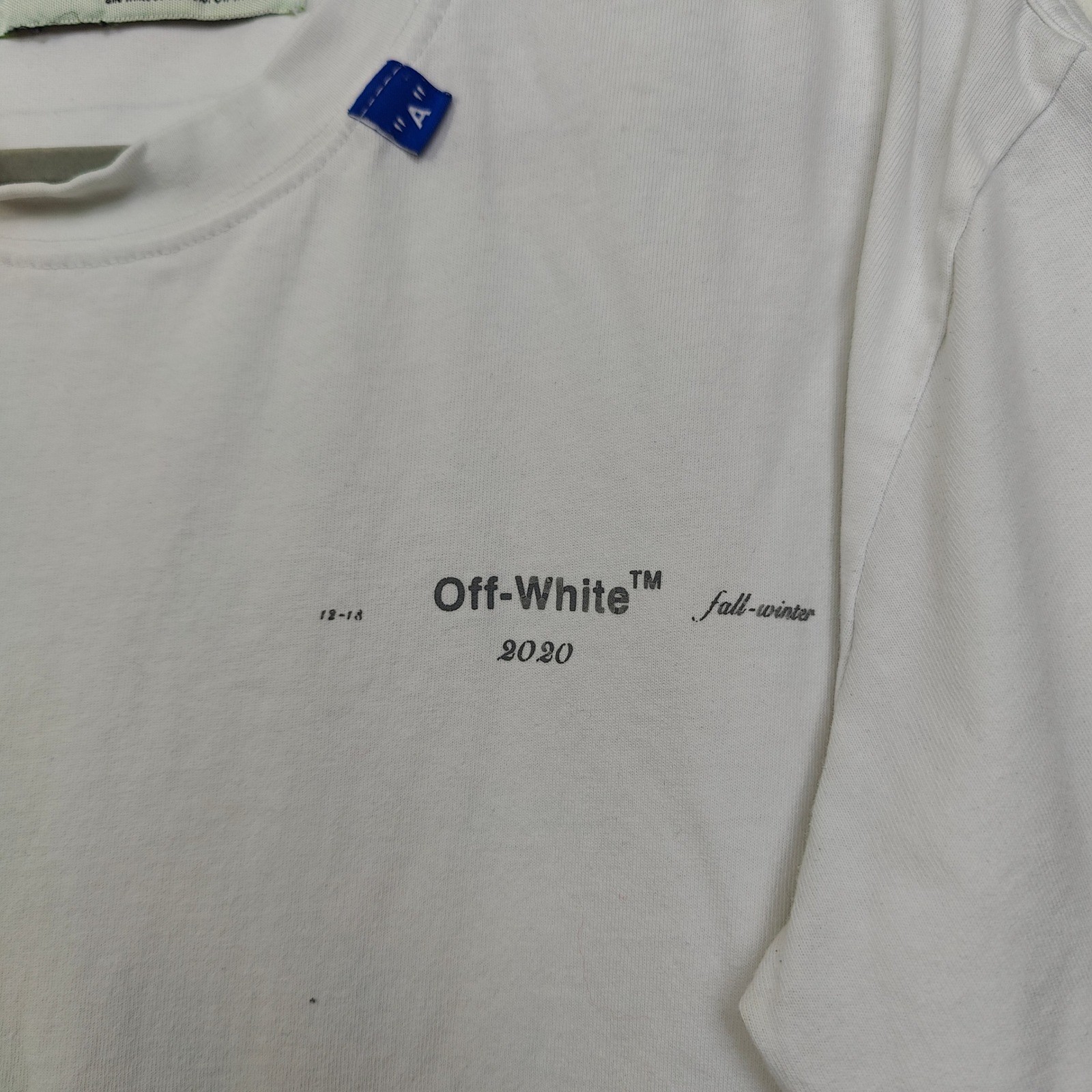 Off-White Mens T-Shirt XL White Fall-Winter 2020 Graphic Streetwear Hypebeast gallery