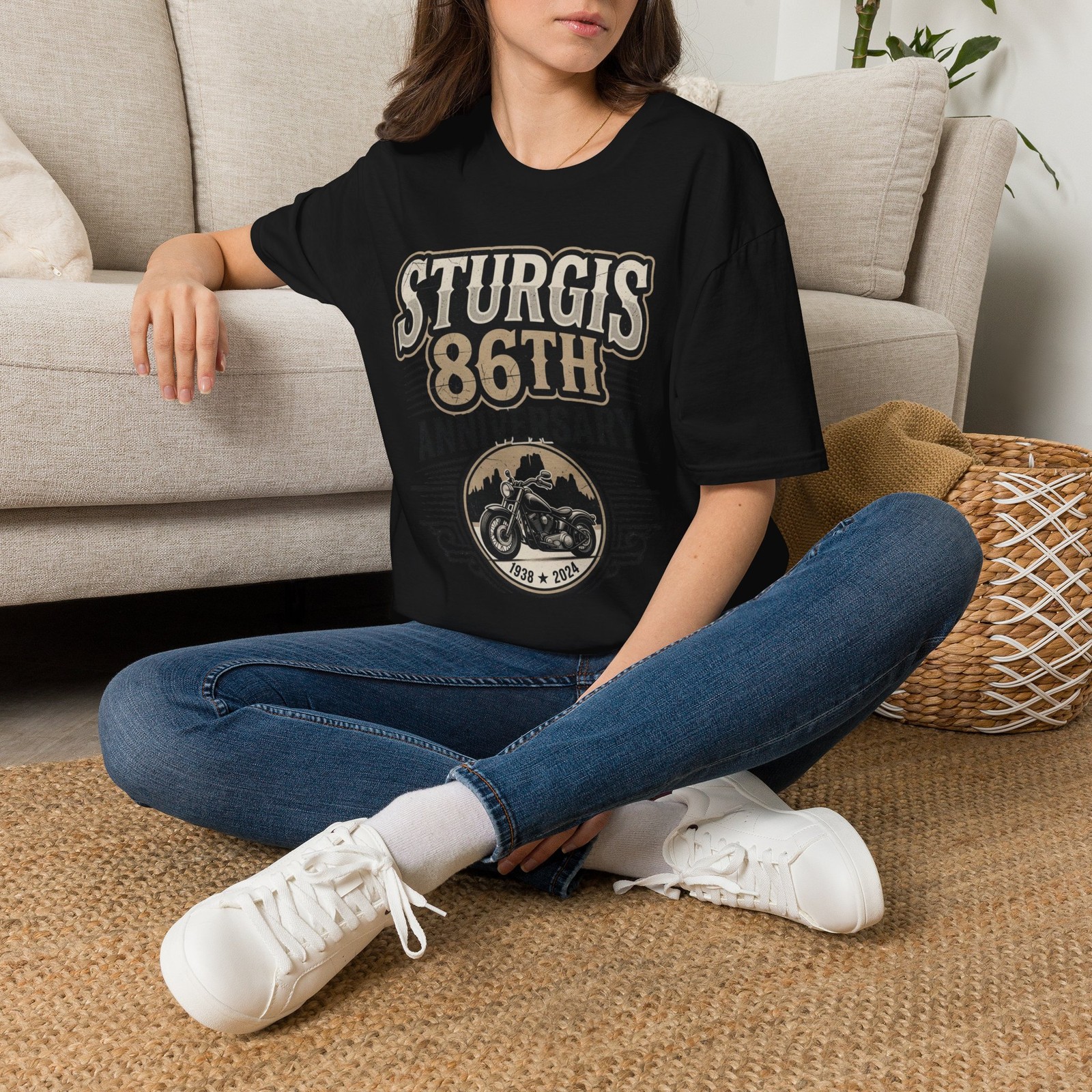 Sturgis 86th Anniversary T-Shirt Motorcycle Rally Retro