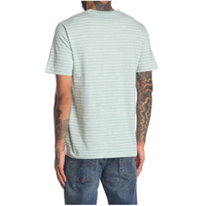Alternative Men’s Soft Simple T-Short Capri Blue Drip Stripe Color Size M 00773