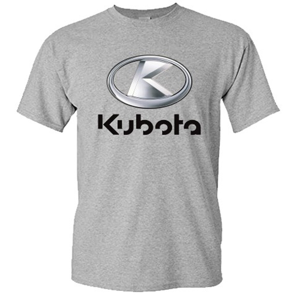 Kubota Tractor Logo Men's Grey T-Shirt Size S M L XL 2XL 3XL 4XL 5XL gallery