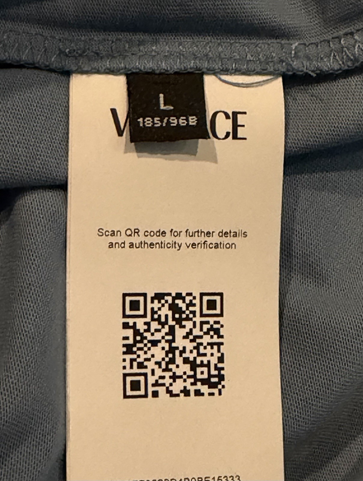 Versace Medusa Light Blue Jersey Short Sleeve T-Shirt Men’s Size L Authentic gallery