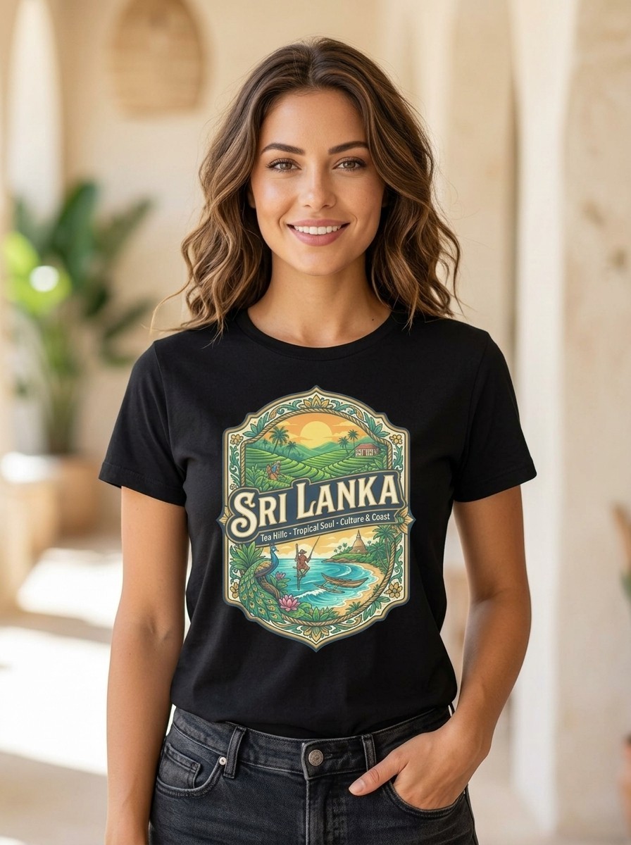Sri Lanka Tropical Graphic T-Shirt Unisex Travel Tee gallery