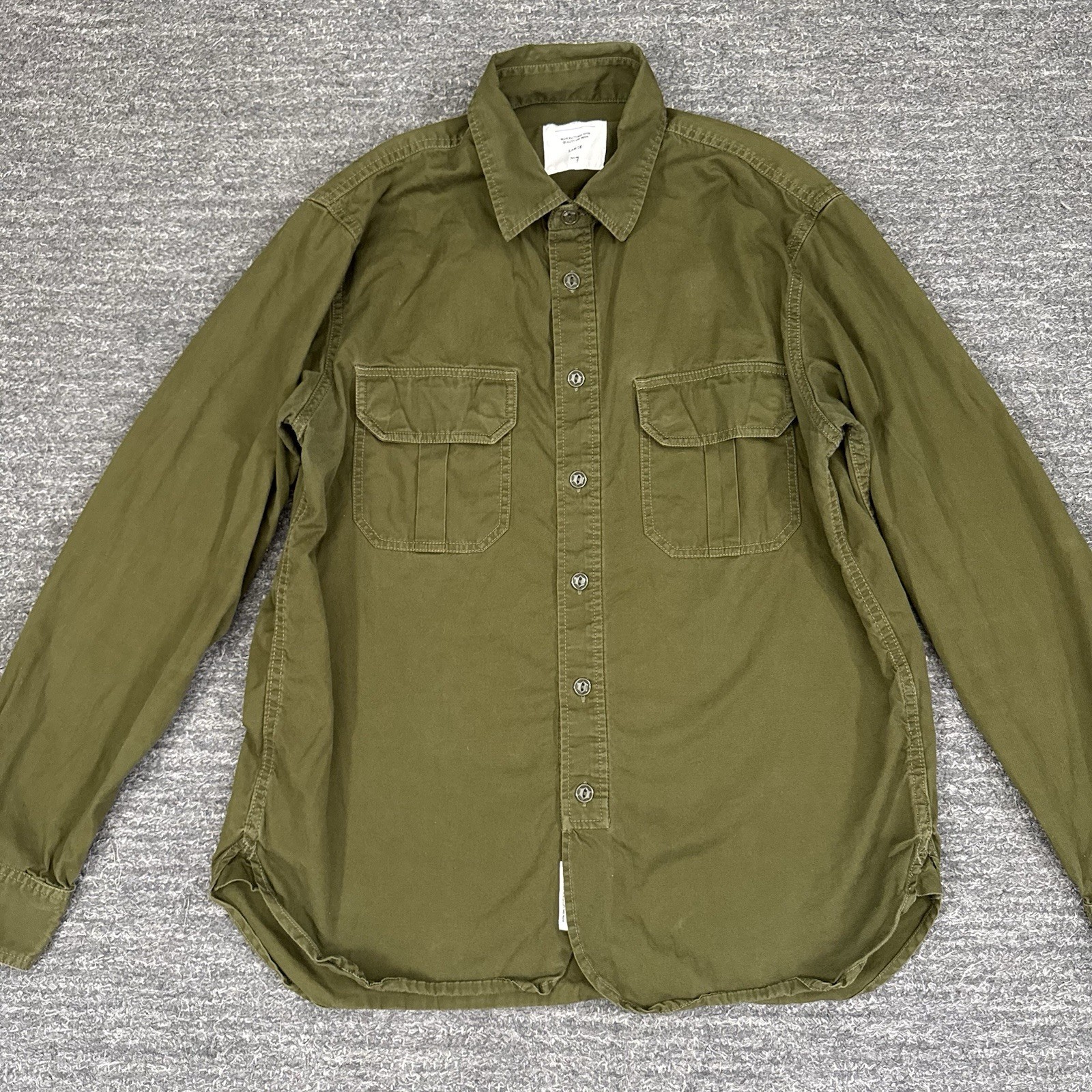 Maiden Noir Son of the Seventh Shirt Men Large Green Cargo Pocket Military Army gallery
