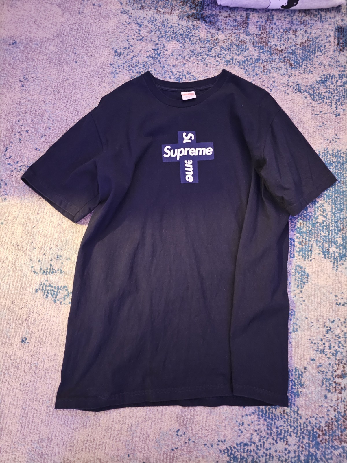 Supreme Cross Box Logo Tee Size Medium FW20 gallery