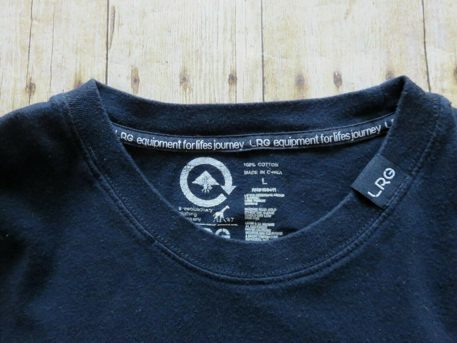 LRG Lifted Research Group Graphic Black T Shirt We Are The Kids Of America L gallery