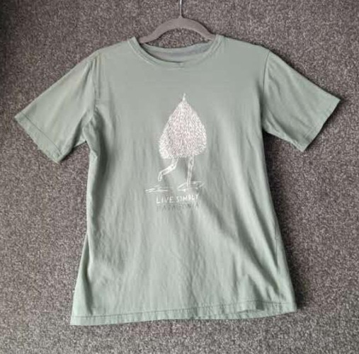 Patagonia Live Simply Shirt Mens 2XL Green Skateboarding Tree Graphic Outdoors