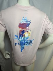 Caribbean Graphic Tee Paradise Tropical Vacation Beachy Size Medium Men’s