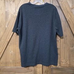 Perry Ellis Men’s Large Charcoal Gray Waffle Knit 100% Cotton Shirt Turkey