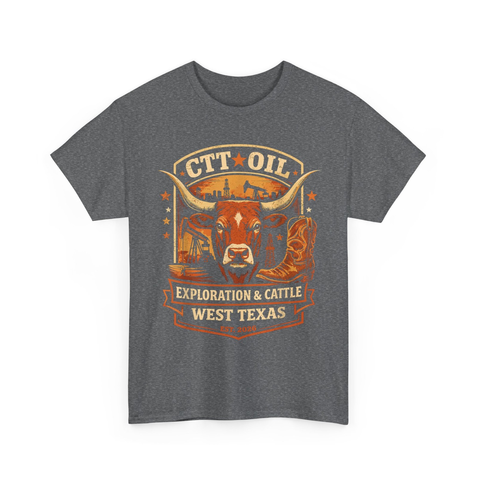 CTT Oil Exploration & Cattle Company Texas T-Shirt gallery