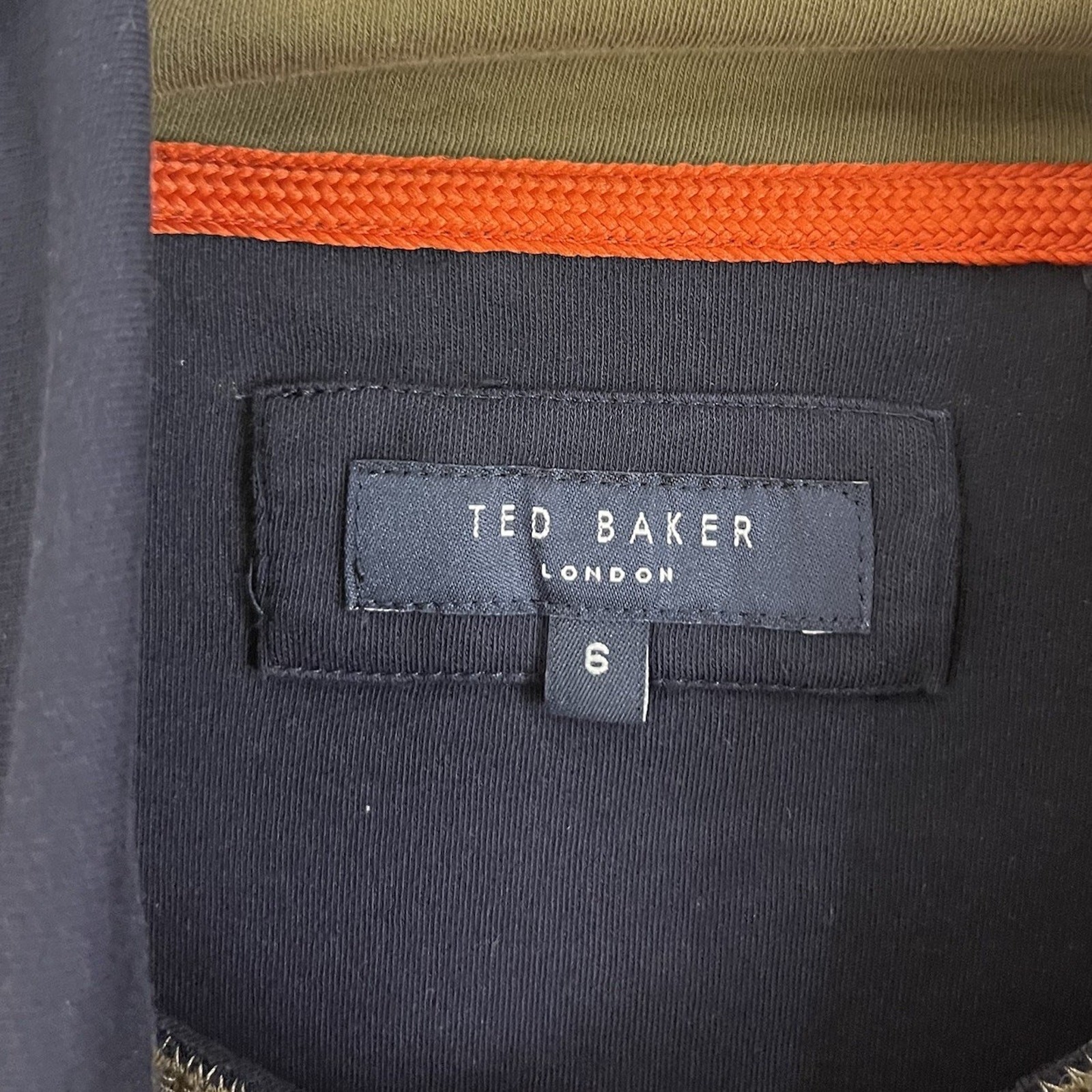 Ted Baker Humour Turtleneck Shirt Mens 6 XXL Navy gallery