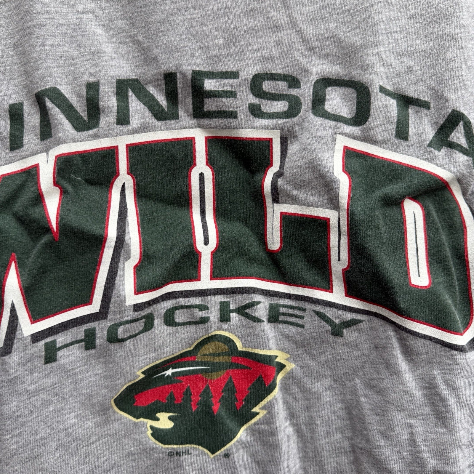NHL Hockey Rules Men's Minnesota Wild Sleeveless Top Vintage Gray XL gallery