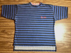1980’s Striped Quicksilver Surf Tee Shirt Adult M 80s Vintage USA Skate Boxy