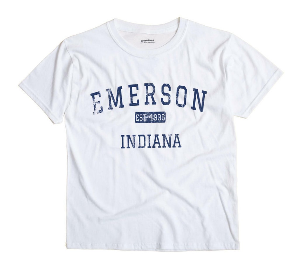 Emerson Indiana IN T-Shirt Gary EST