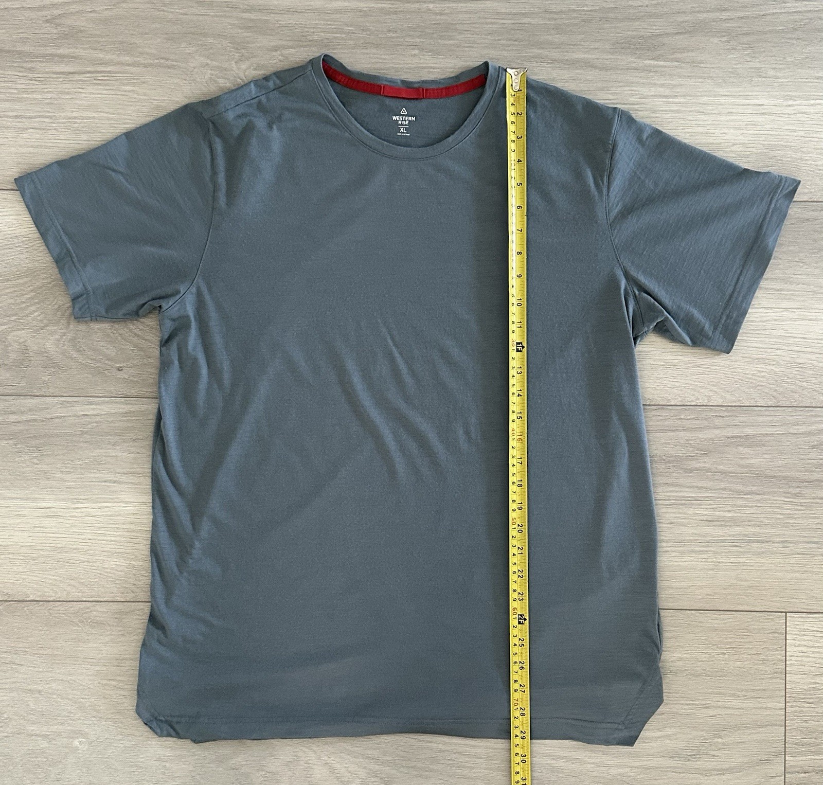 Western Rise Merino Wool Short Sleeve T-Shirt Gray Mens Size XL gallery