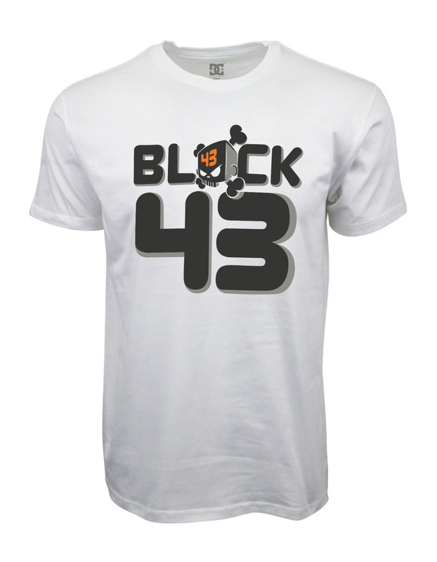 DC SHOES KEN BLOCK 43 FORD MONSTER T SHIRT WHITE