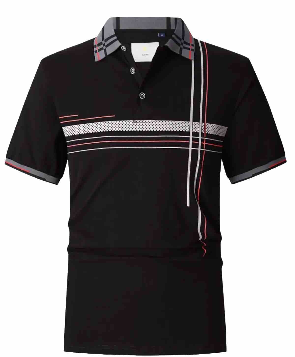 Men's Luxurious Polo Shirt,Italian Style,Stretch M to 4XL.…A5.A gallery