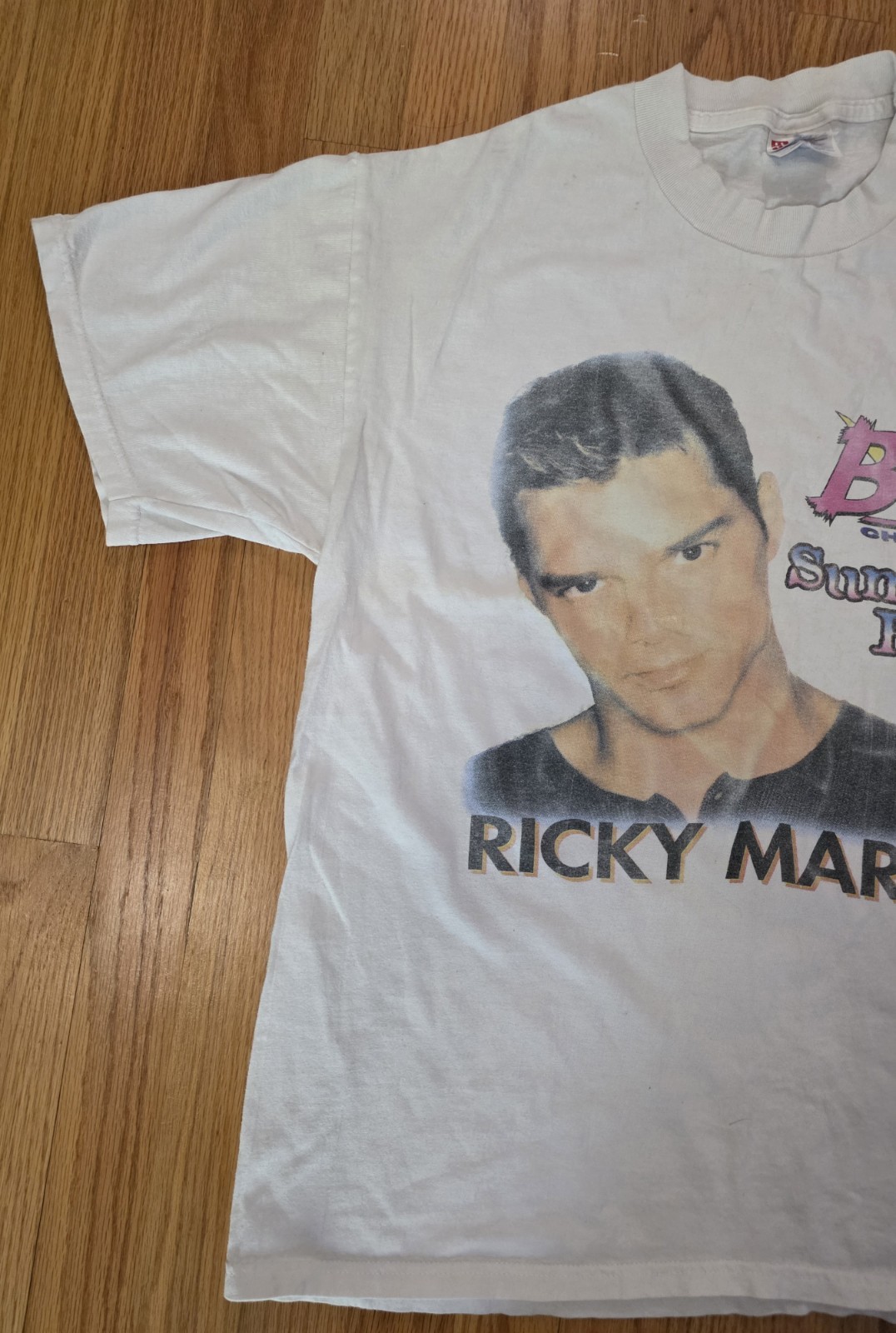 Vintage Ricky Martin B96 Summer Bash T Shirt Men XL 90s 1999 Music gallery