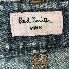 Paul Smith Pink Embroidery Boot Cut Denim Pants Ladies L Japan