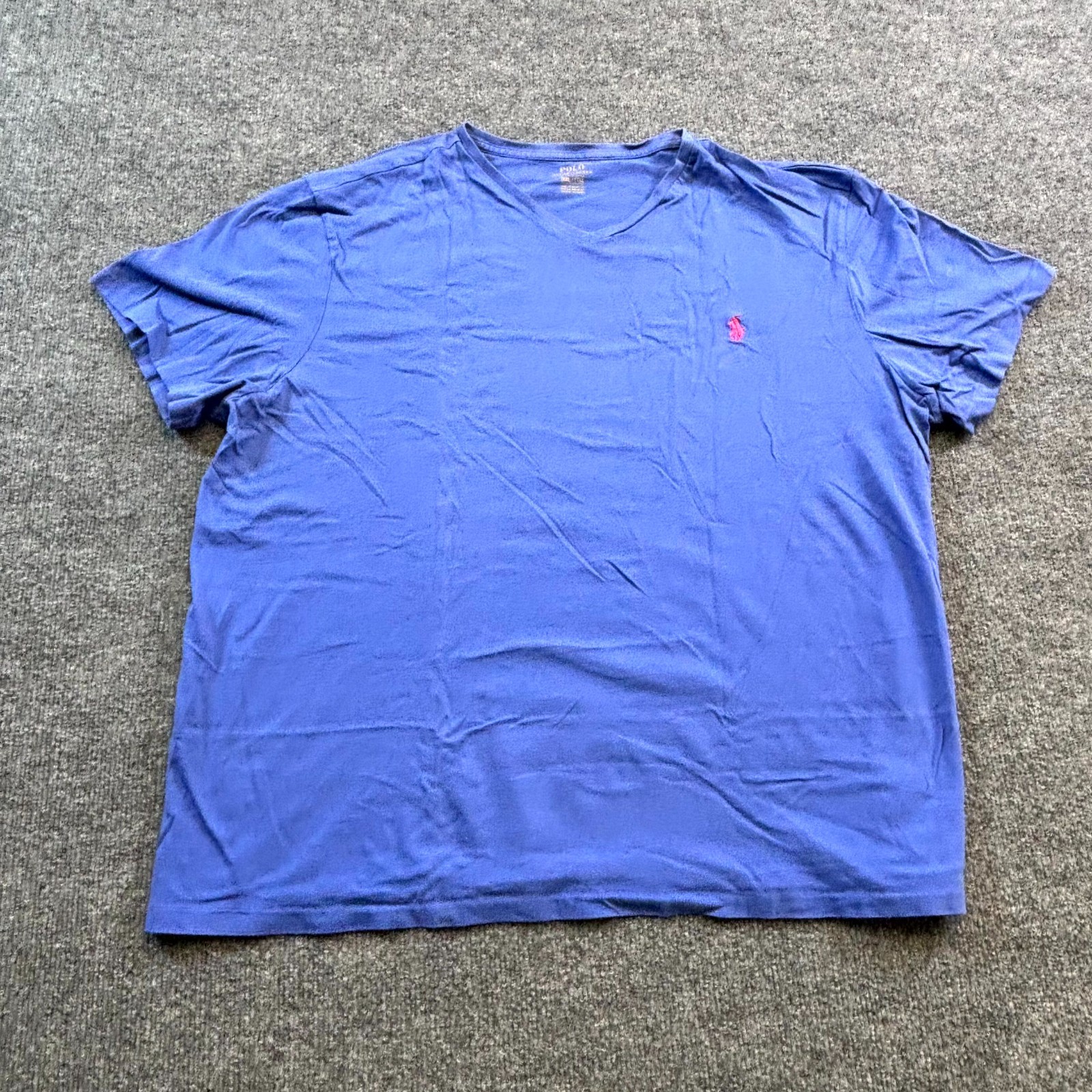 Polo Ralph Lauren T-Shirt Men's 2XL Blue Cotton Pony Logo Casual Summer Outdoor gallery