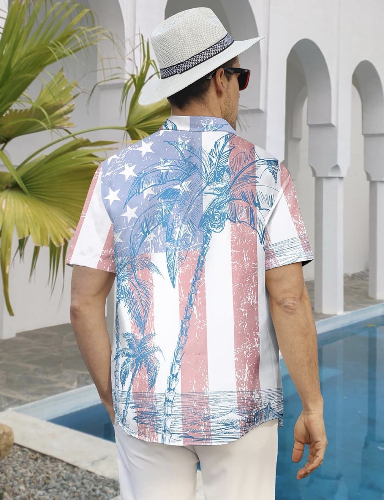 Mens American Shirt Short Sleeve Button Down gallery