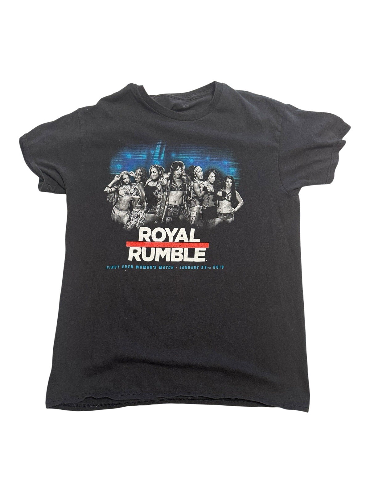 WWE Royal Rumble 2018 Mens Black Short Sleeve T Shirt Size Medium Wrestling