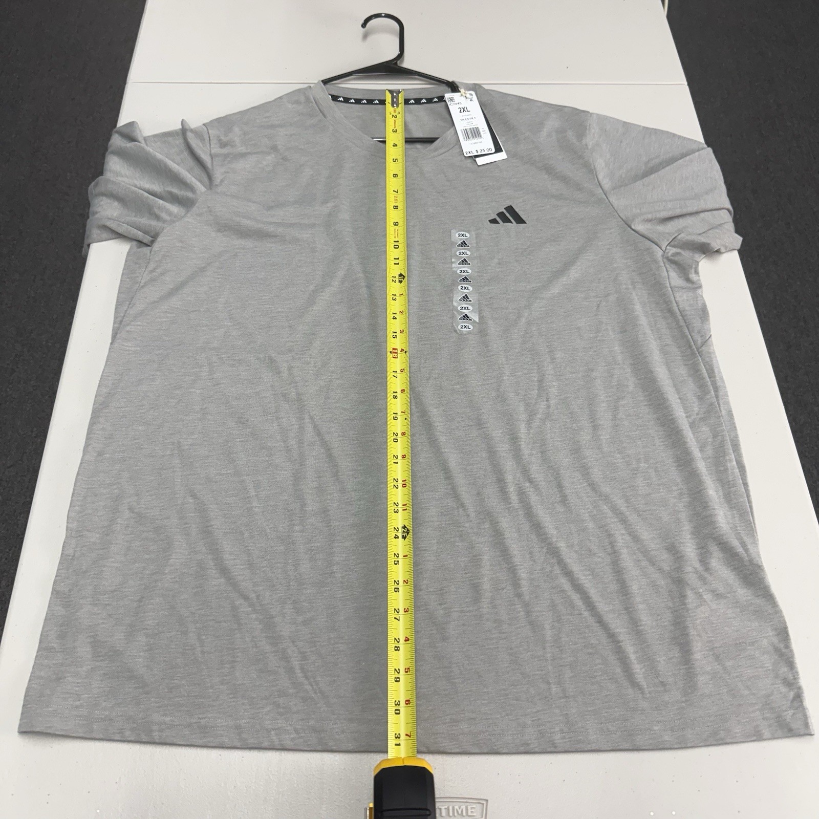 Adidas Train Essentials Feelready Training Tshirt Grey Heather Mens Size 2XL NWT gallery