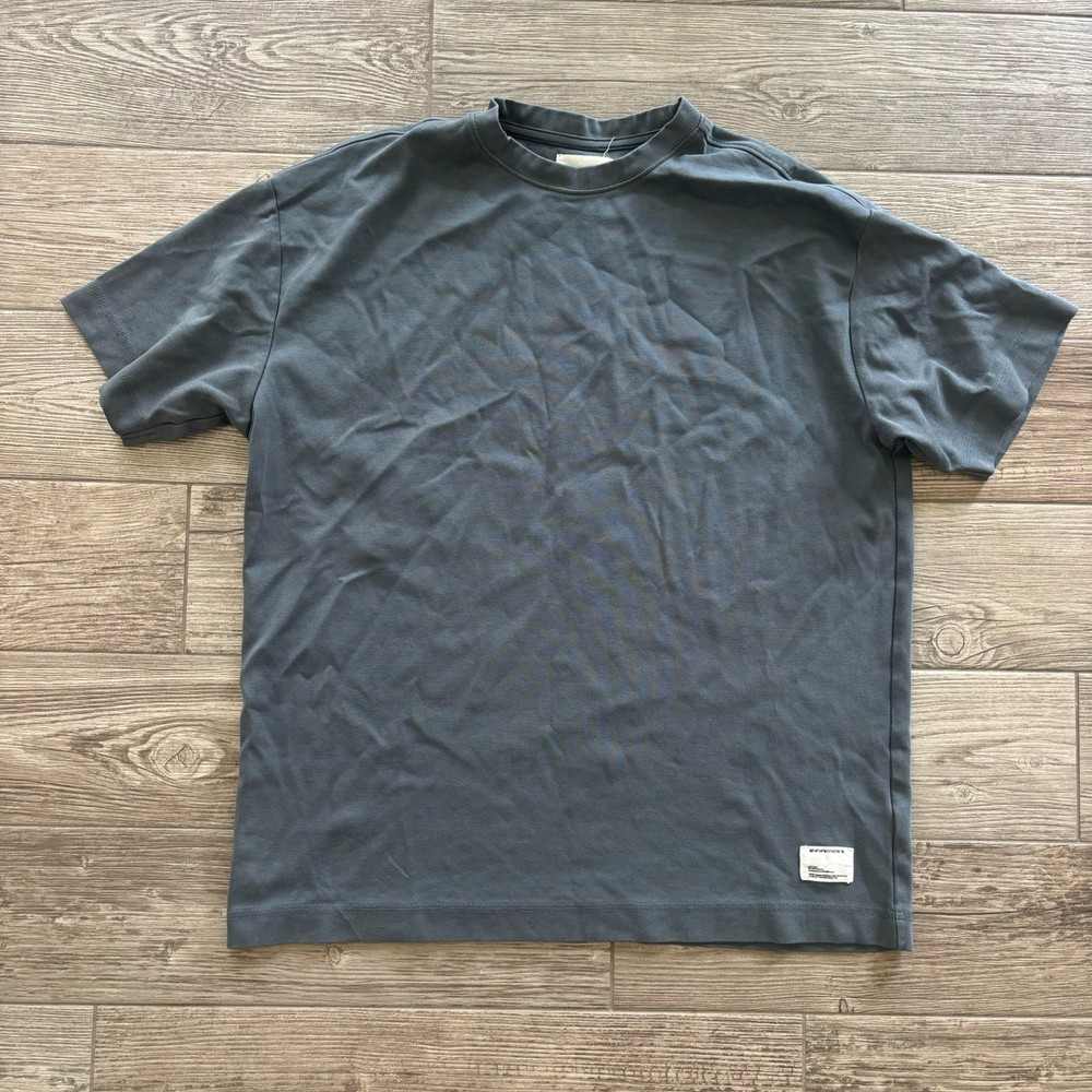 Reserved Supply Oversized T Shirt Men Large Gray Crew Neck Short Sleeve Tee
