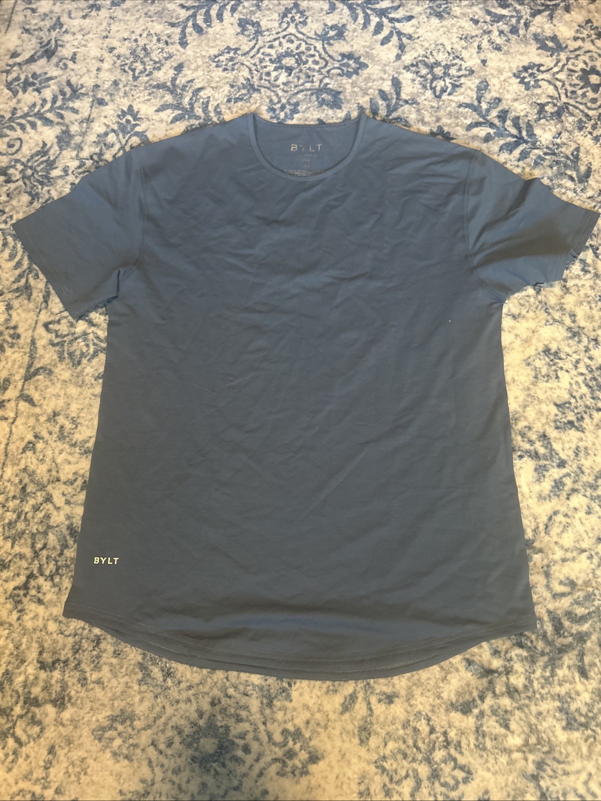 BYLT Premium Basics Drop-Cut Lux T-Shirt Blue Size XL NWT gallery