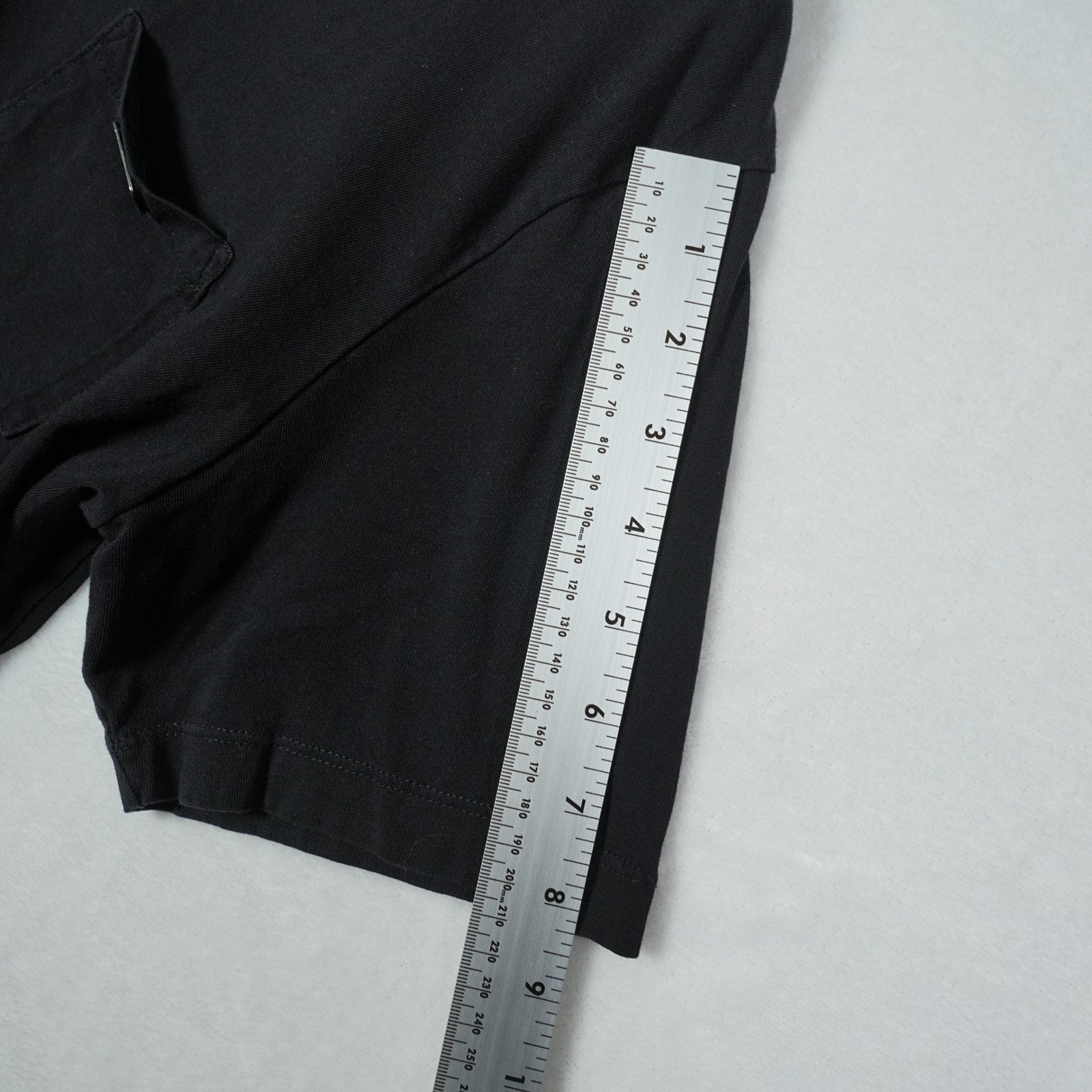 Diesel Mens Black Scoop Neck Pocket T-Shirt Metal Logo Plaque XL Cotton Bulgaria gallery
