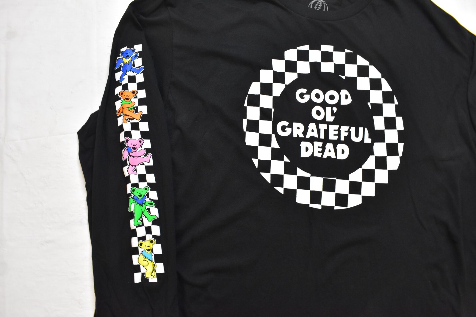 Grateful Dead Mens Good Ol' Dancing Bears Long Sleeve Black Shirt New 2XL gallery