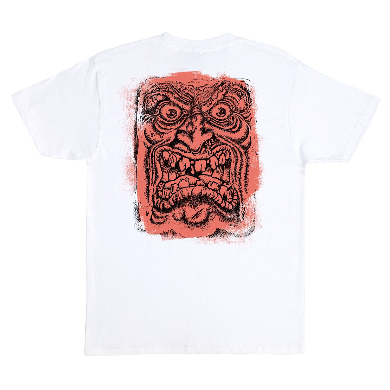 Santa Cruz Skateboards Shirt Roskopp Block Face White