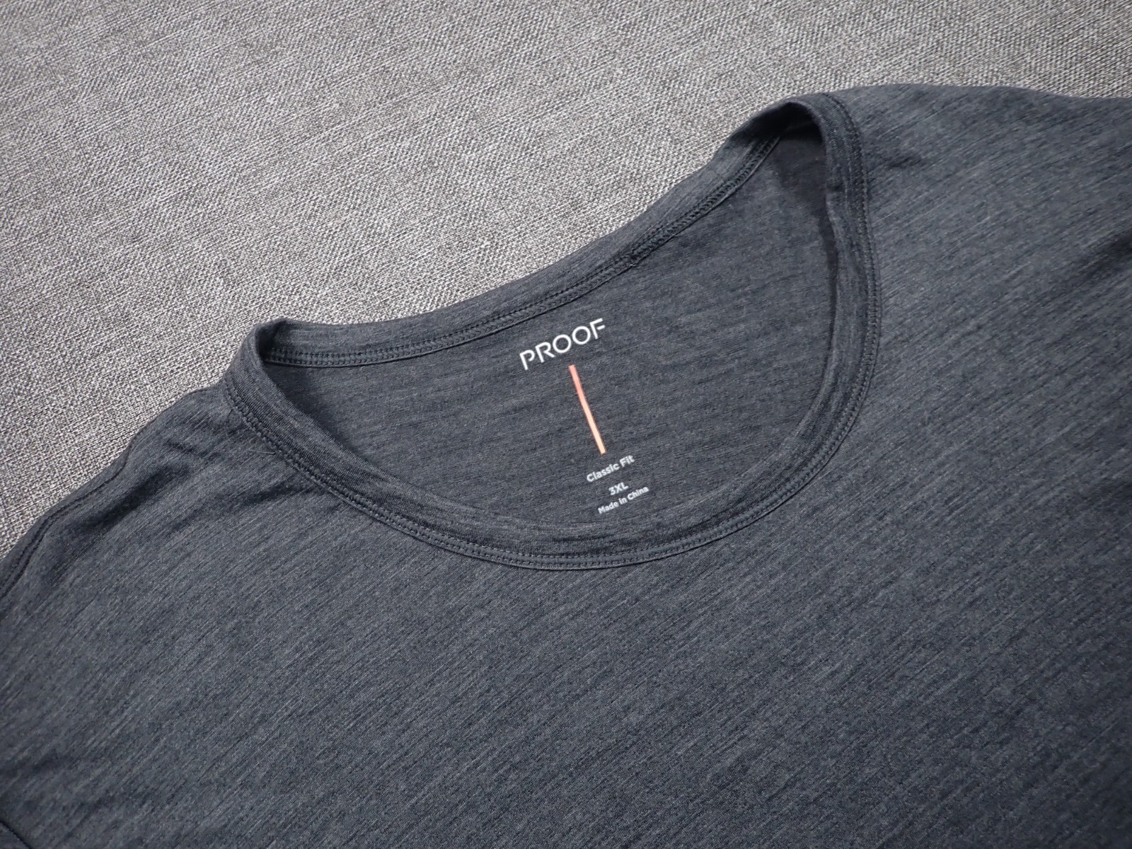 Huckberry Proof Merino Wool Stretch Crew Neck T Shirt Mens 3XL Gray Short Sleeve gallery