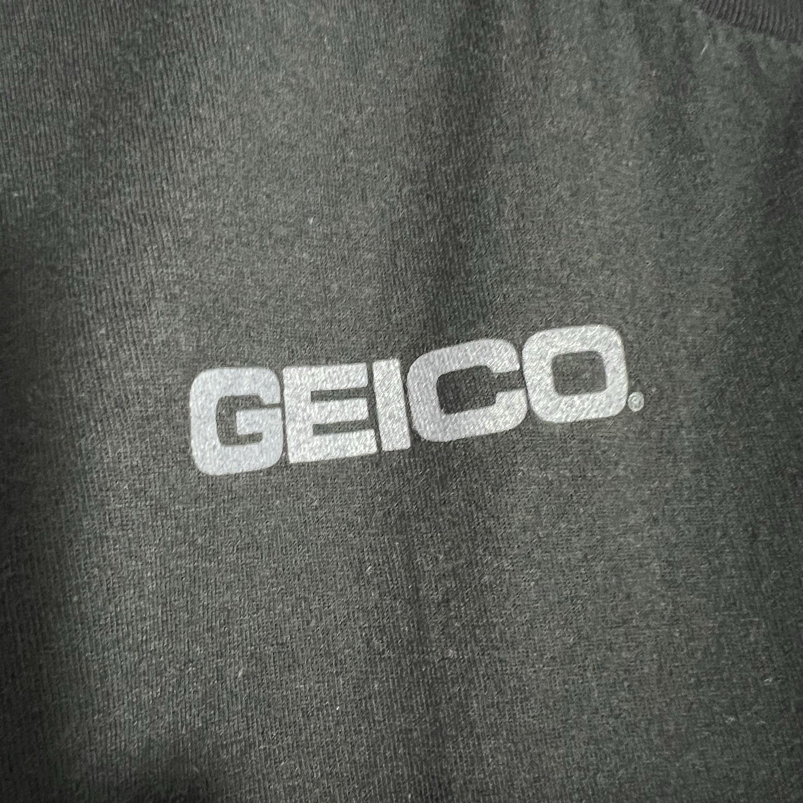 Geico Llama TV Commercial Black Silver Short Sleeve T-Shirt Mens Large gallery