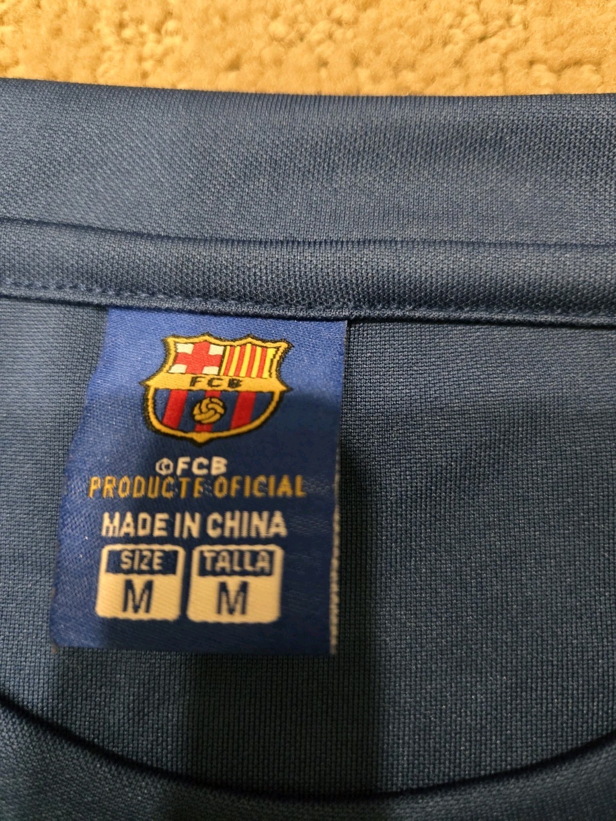 Fantastic Soccer FCB BARCELONA Size M Blue Jersey Futebol Club Barcelona gallery