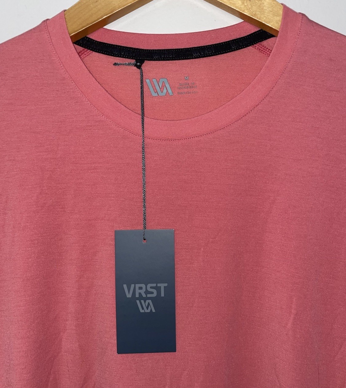 VRST Men’s Icon Tee Shirt Pink Rouge Short Sleeve Crew Neck NWT gallery