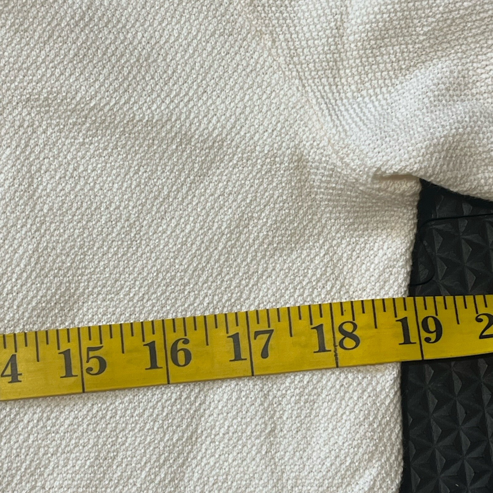 H&M Regular Fit Ribbed Ivory Polo Shirt Size Small NWOT gallery