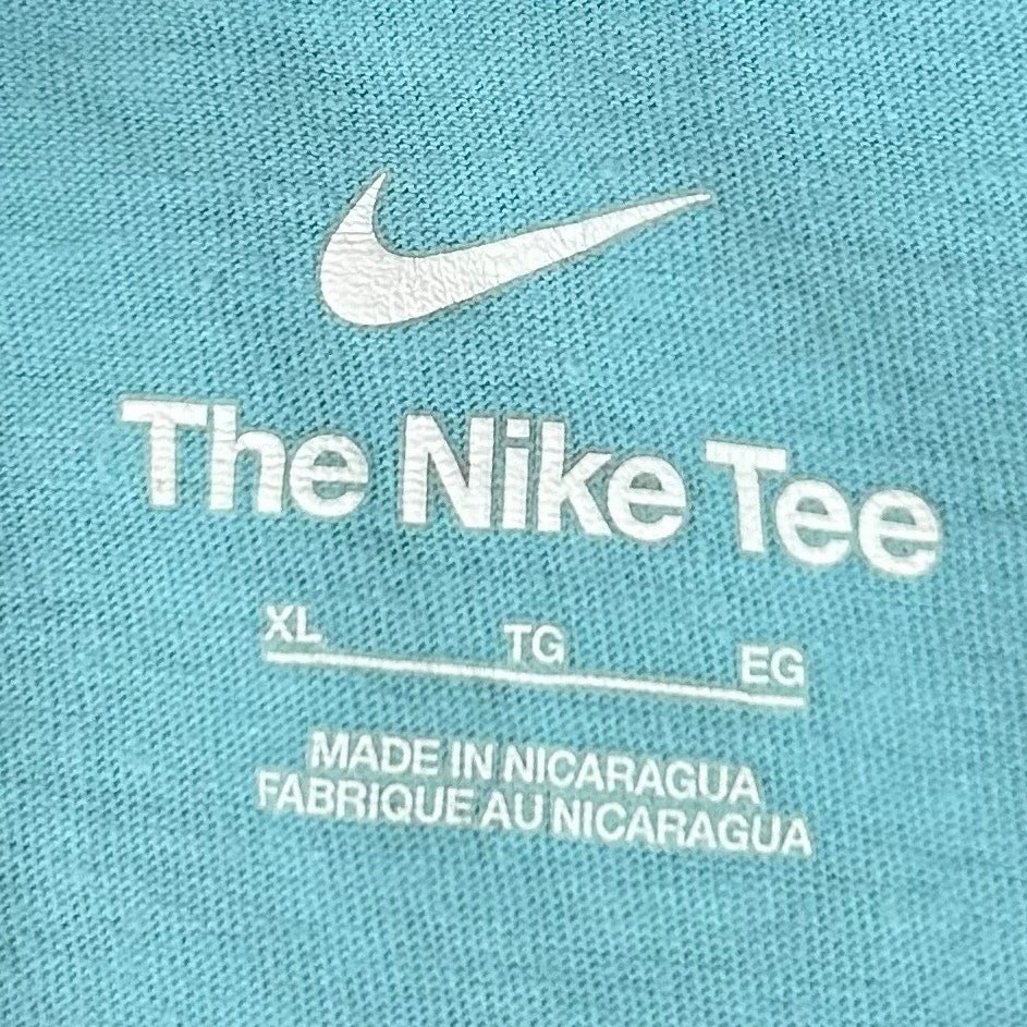 The Nike Tee Just Do It Swoosh Logo T-Shirt Short Sleeve Tee Blue Mens Size XL gallery