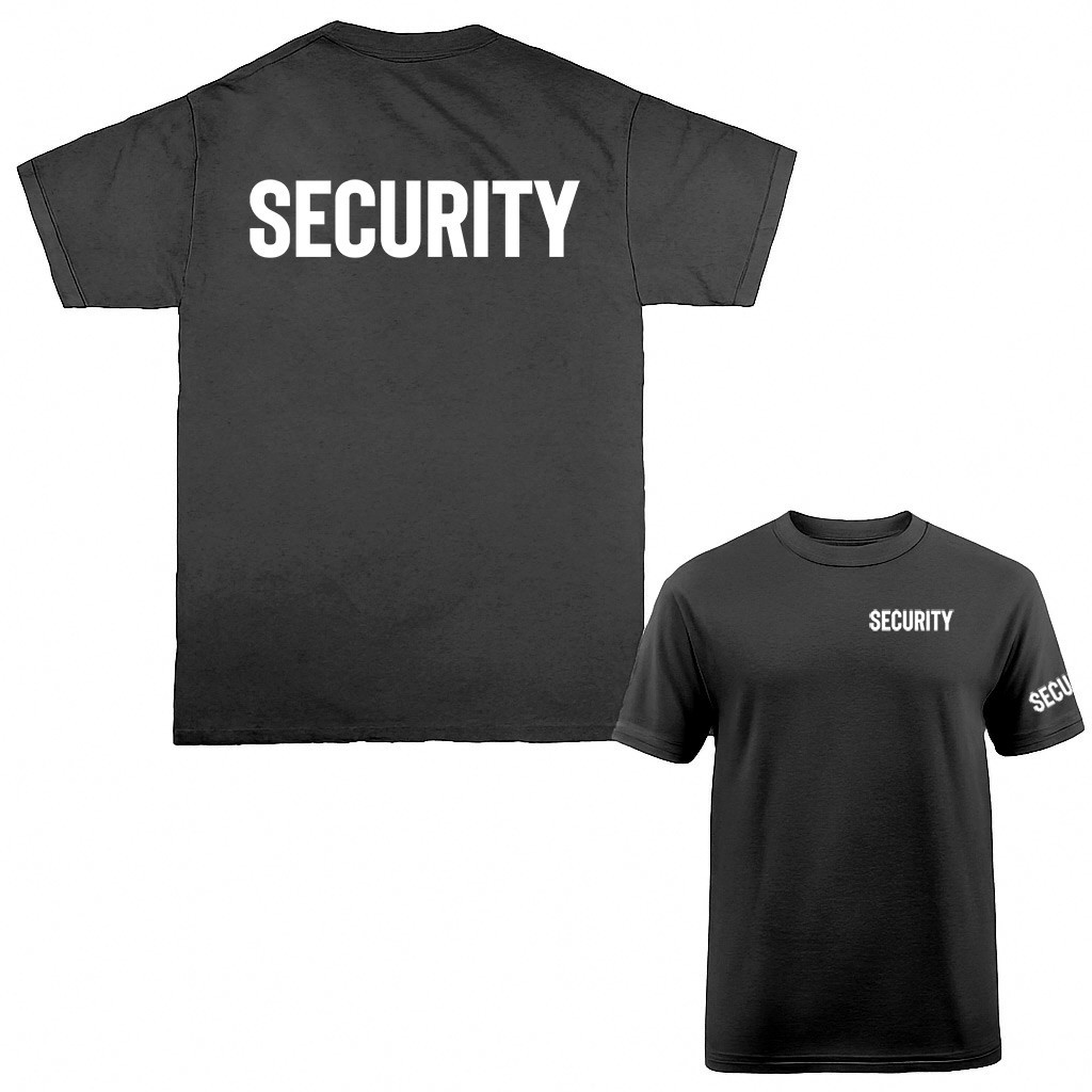 “Security” Size S-5XL Front/Back Event Staff Uniform T-shirt