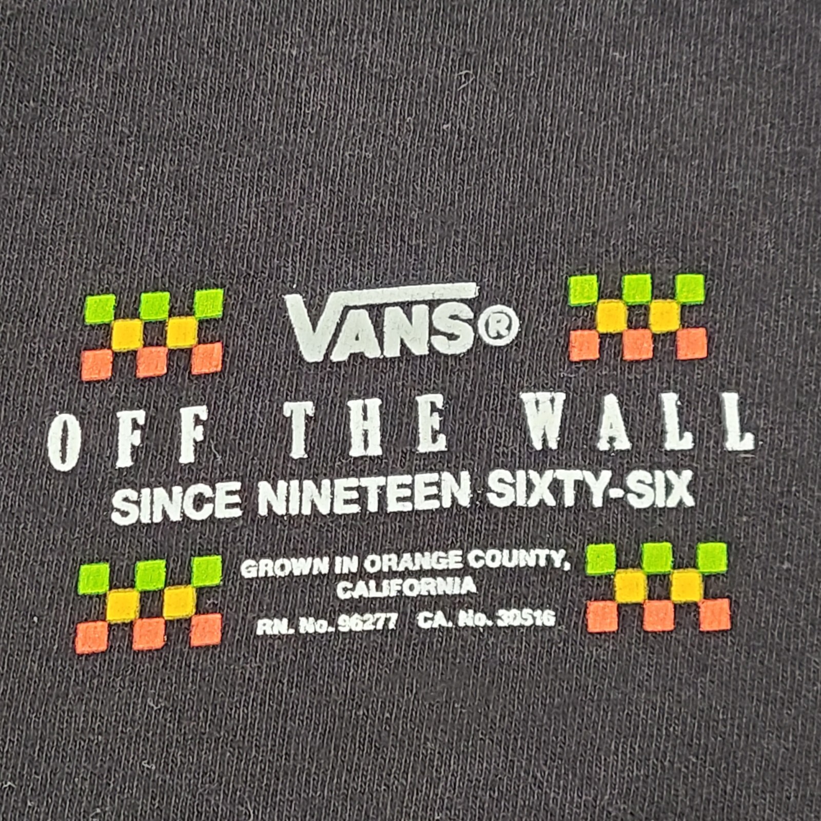 VANS Shirt Adult Medium Black Casual Outdoors Lightweight Skating Classic Mens gallery