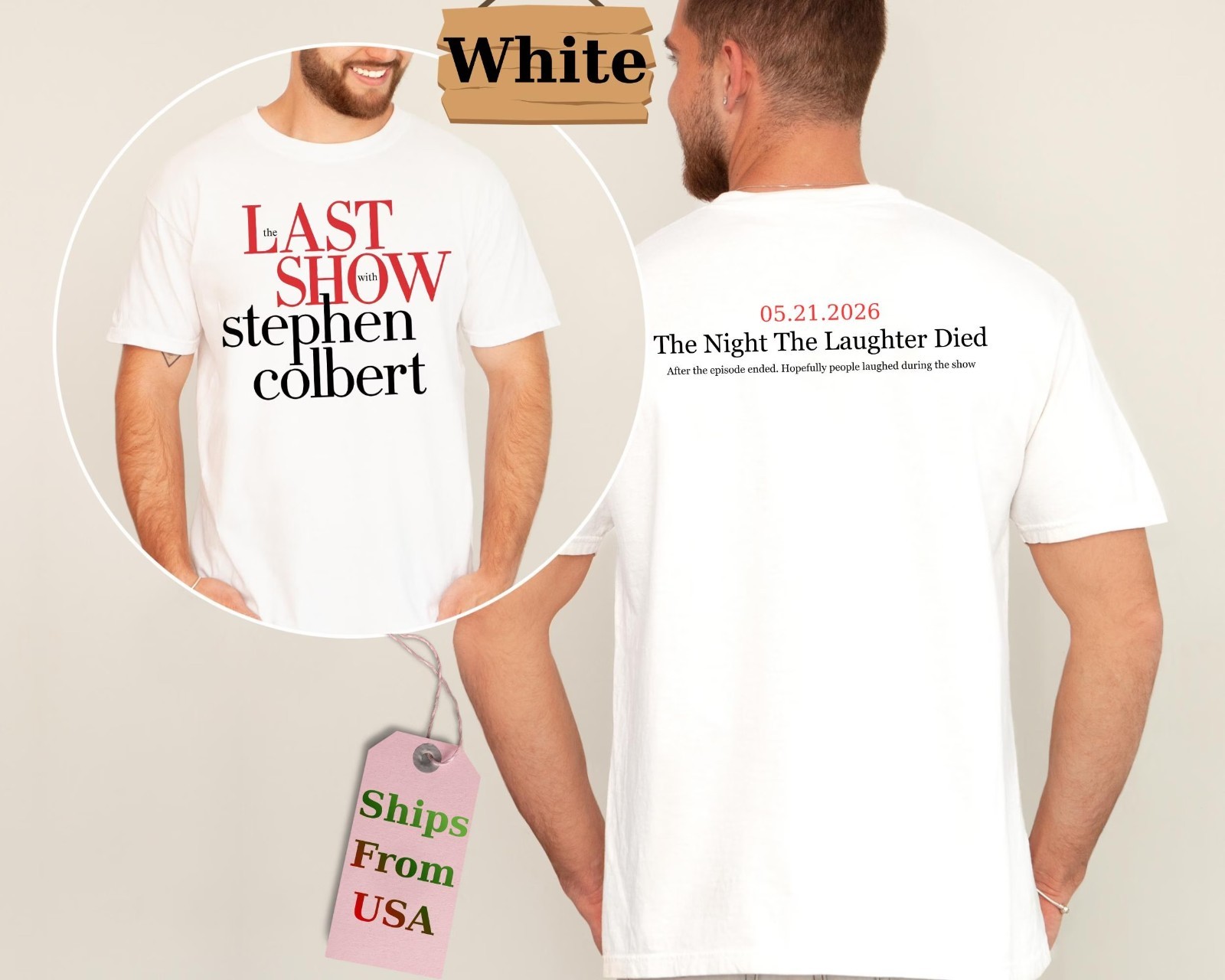 Late Night Final Show 2026 Shirt The Night The Laughter Died T-Shirt gallery