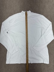 Delta Solid White Turtle Neck Long Sleeve Shirt Mens Size XXL NEW