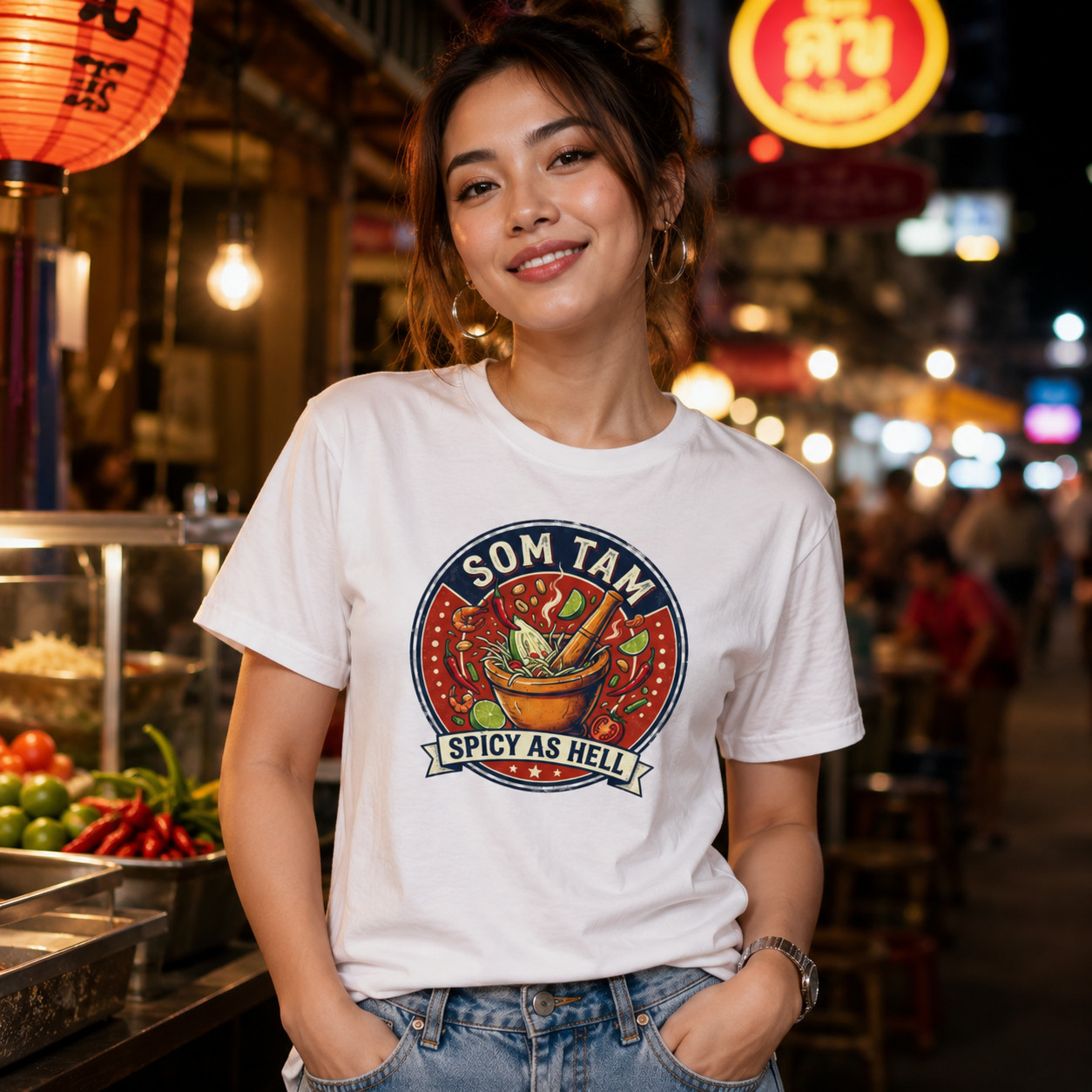 Som Tam T-Shirt Thai Food Papaya Salad Spicy Graphic Tee Thailand Foodie Gift gallery